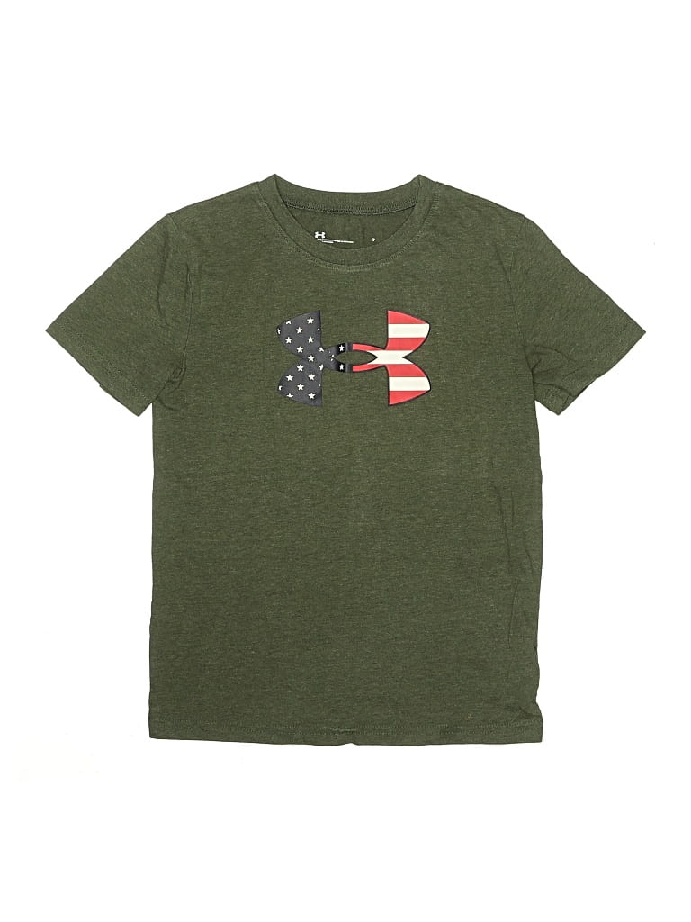 Pre-owned Under Armour Kids' Short Sleeve T-shirt In Green