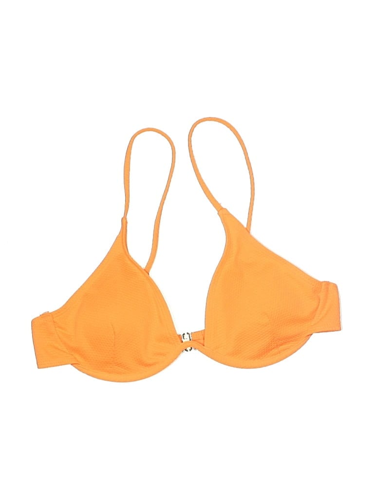 Pre-owned Unbranded Swimsuit Top Orange Swimwear