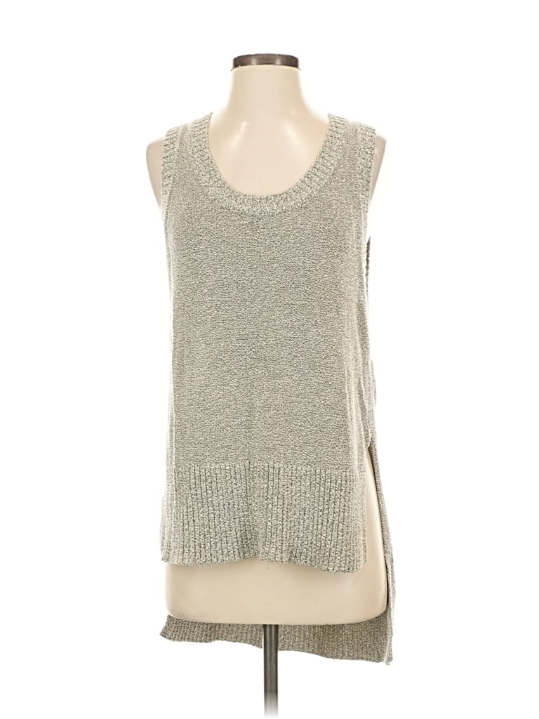 Pre-owned Banana Republic Sweater Vest In Silver