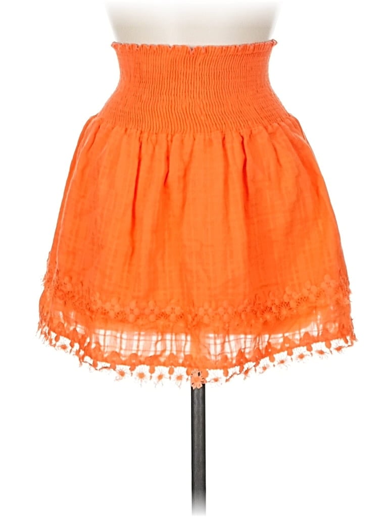 Pre-owned Peixoto Casual Skirt In Orange