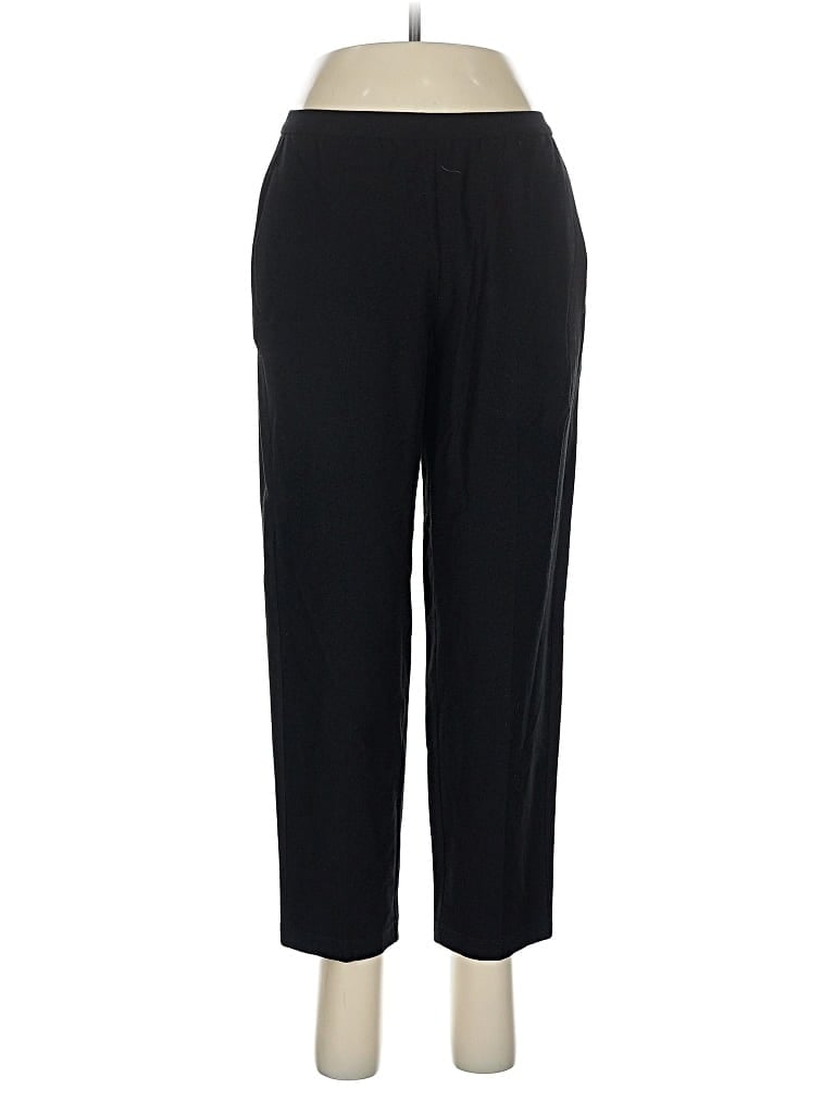Pre-owned Eileen Fisher Casual Pants In Black