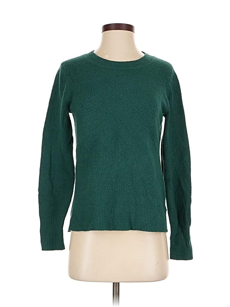Pre-owned J.crew Factory Store Pullover Sweater In Green