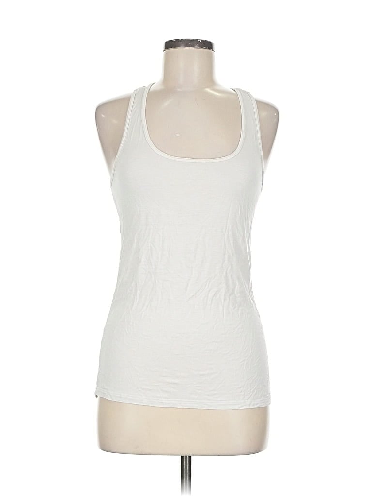 UNBRANDED Pre-owned Tank Top White Halter Neckline Tops