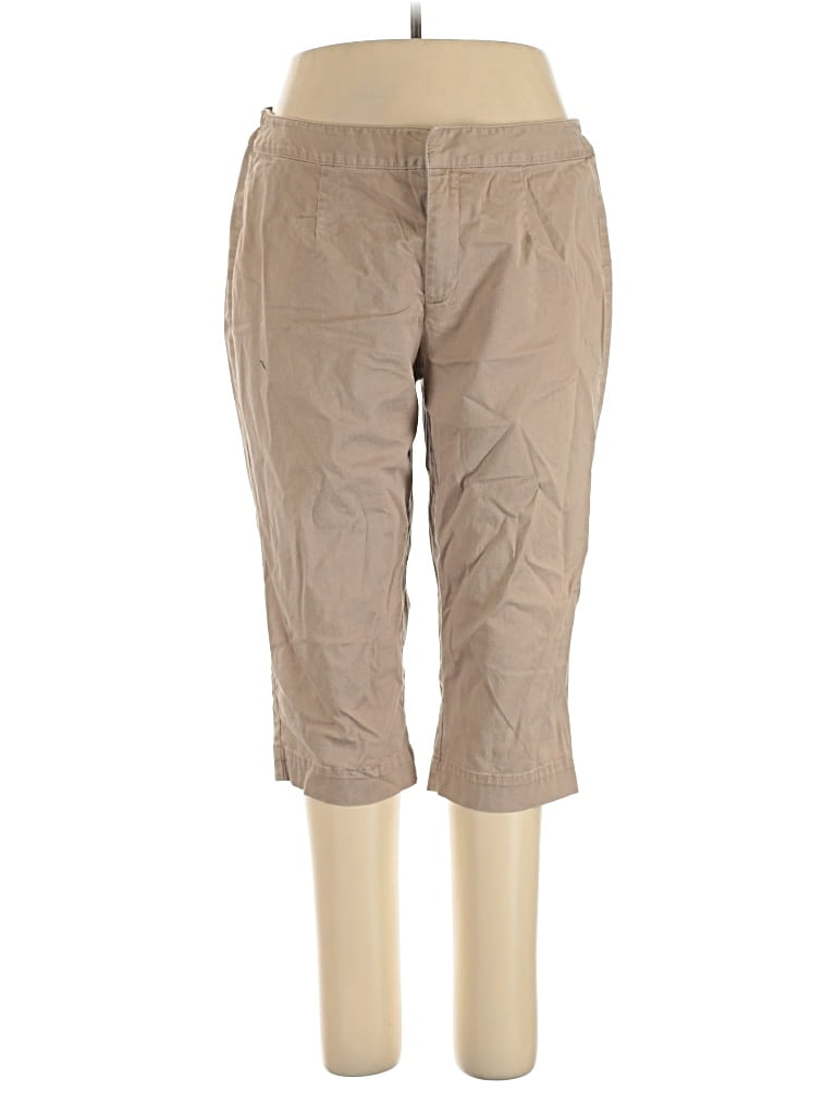 Pre-owned Liz Claiborne Khaki Pant In Brown