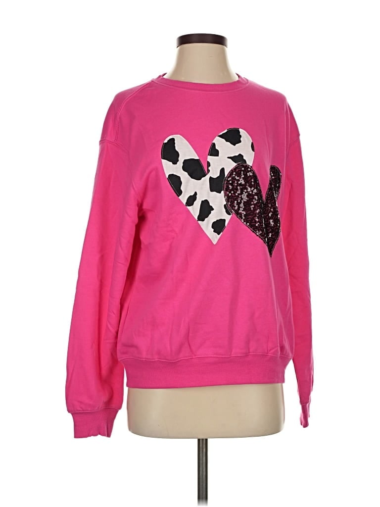 Pre-owned Unbranded Sweatshirt In Pink