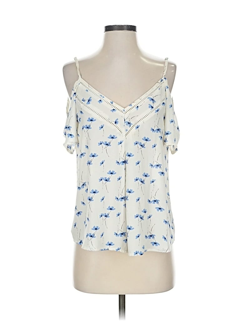 Pre-owned Sienna Sky Sleeveless Blouse In White
