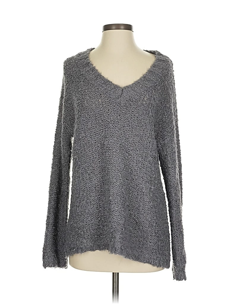 Pre-owned Susina Pullover Sweater In Gray