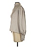 Nicole Miller New York Silver Long Sleeve Blouse Size S - photo 5