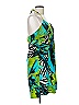 Topia Tropical Green Cocktail Dress Size M - photo 4