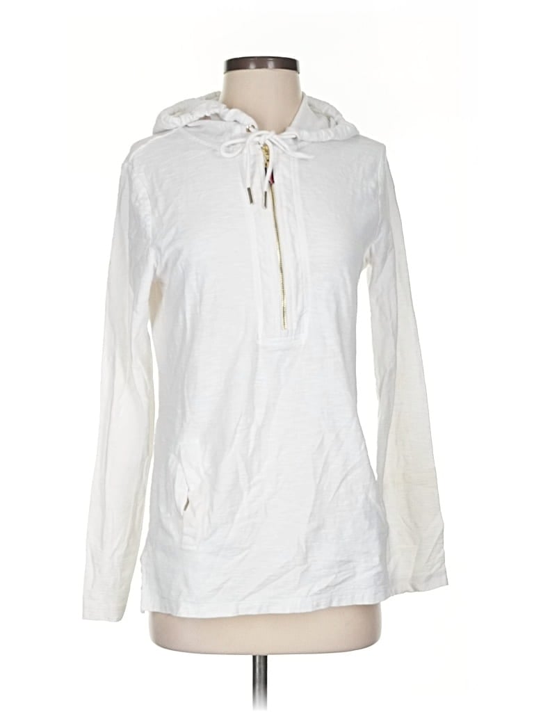 Pre-owned Tommy Hilfiger Pullover Hoodie In White