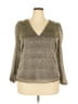 1.State Print Multi Color Gray Long Sleeve Blouse Size XXL - photo 1