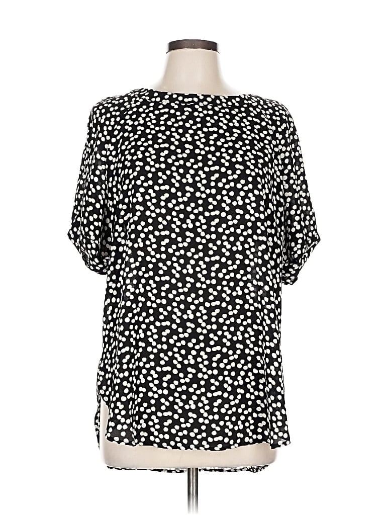 BANANA REPUBLIC Pre-owned Short Sleeve Blouse In Black