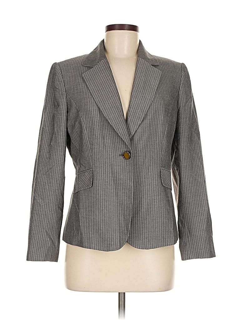 Pre-owned Tahari By Asl Blazer Jacket In Gray