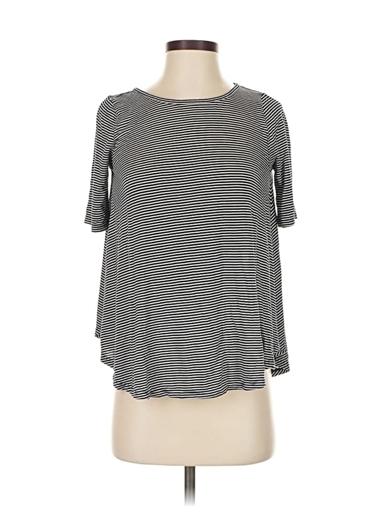 Pre-owned Ann Taylor Loft 3/4 Sleeve T-shirt In Gray