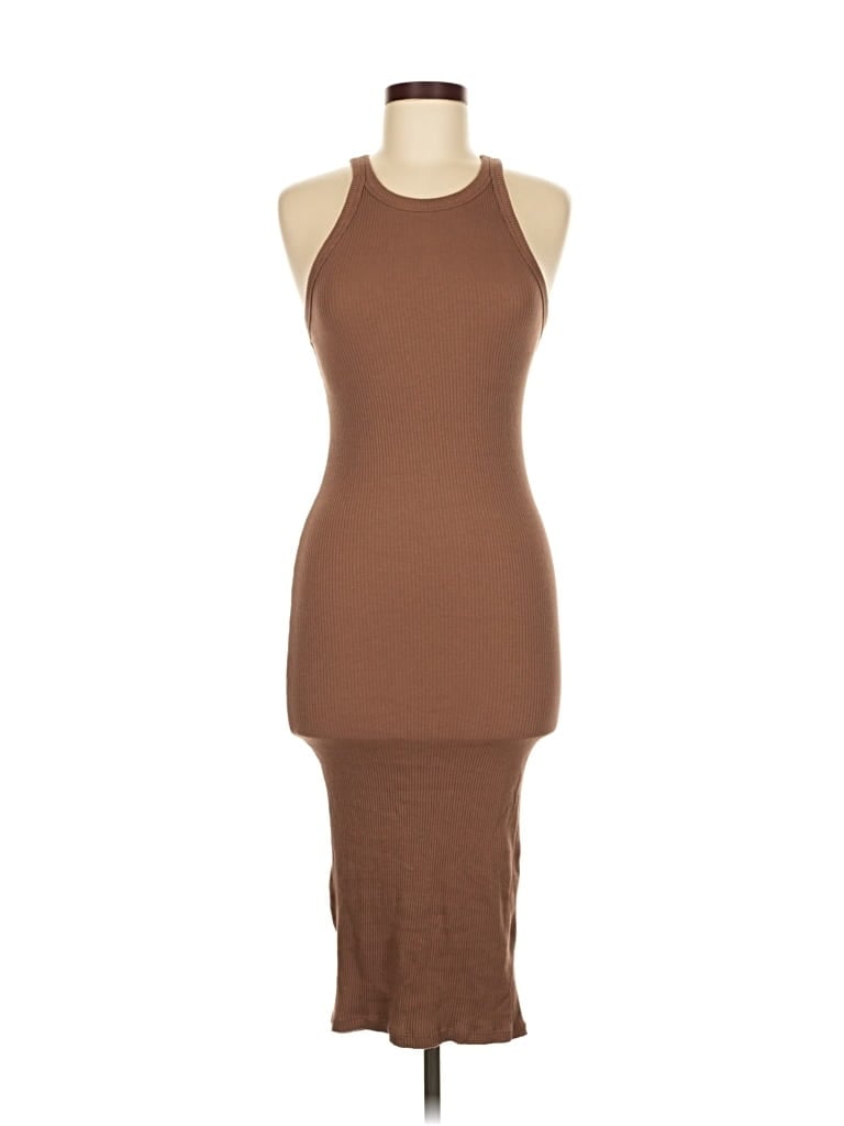 Pre-owned Ambiance Casual Dress In Brown