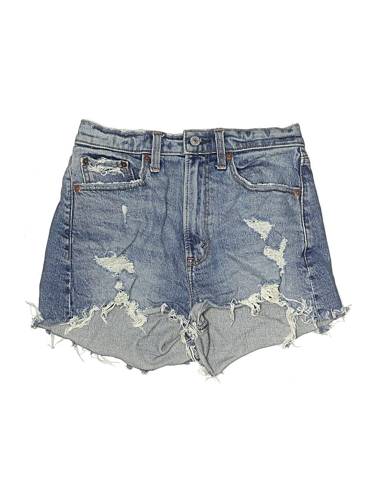 ABERCROMBIE & FITCH Pre-owned Denim Shorts In Blue