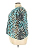 Nally & Millie Chevron-herringbone Teal Active T-Shirt Size 3X (estimated) - photo 5