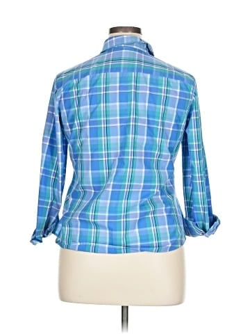 Foxcroft 3/4 Sleeve Button-Down Shirt (view 2)