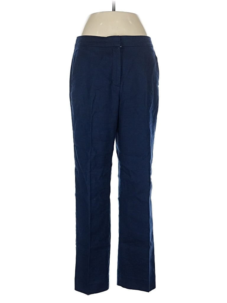 Pre-owned J.crew 365 Linen Pants In Blue