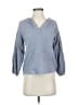 Soho Blue 3/4 Sleeve Blouse Size S - photo 1