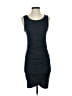 Leith Solid Gray Casual Dress Size S - photo 1