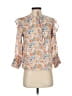 Fig 100% Polyester Orange 3/4 Sleeve Blouse Size XS - photo 1