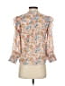 Fig 100% Polyester Orange 3/4 Sleeve Blouse Size XS - photo 2