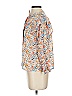 Fig 100% Polyester Orange 3/4 Sleeve Blouse Size XS - photo 5