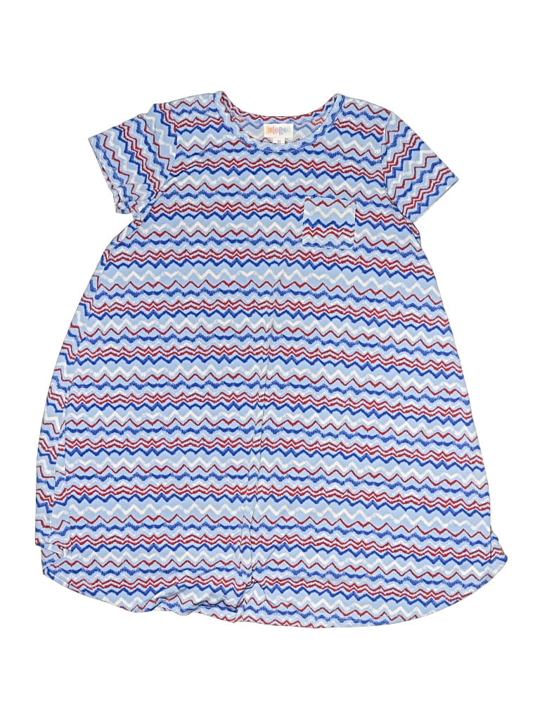Pre-owned Lularoe Kids' Dress In Blue