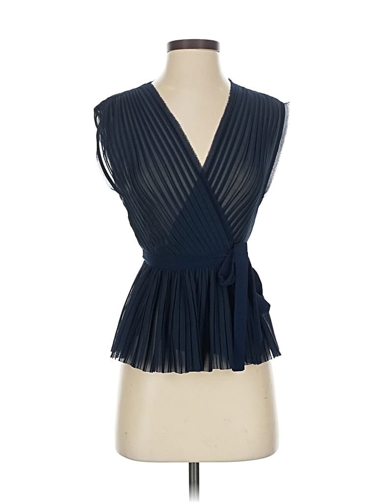 Pre-owned Rachel Rachel Roy Sleeveless Blouse In Blue