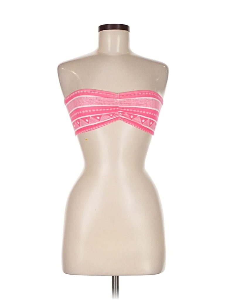 Pre-owned American Apparel Tube Top Pink Strapless Neckline Tops