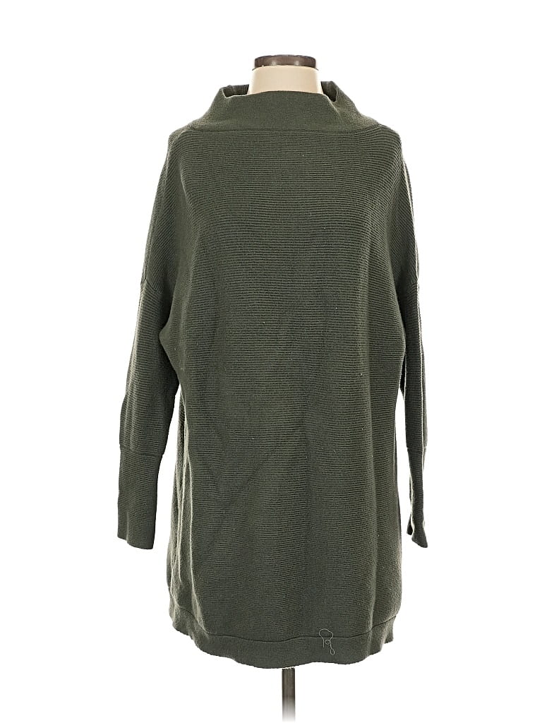 Pre-owned Unbranded Turtleneck Sweater In Green