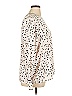Lark & Ro 100% Polyester Argyle Animal Print Ivory Long Sleeve Blouse Size XL - photo 4