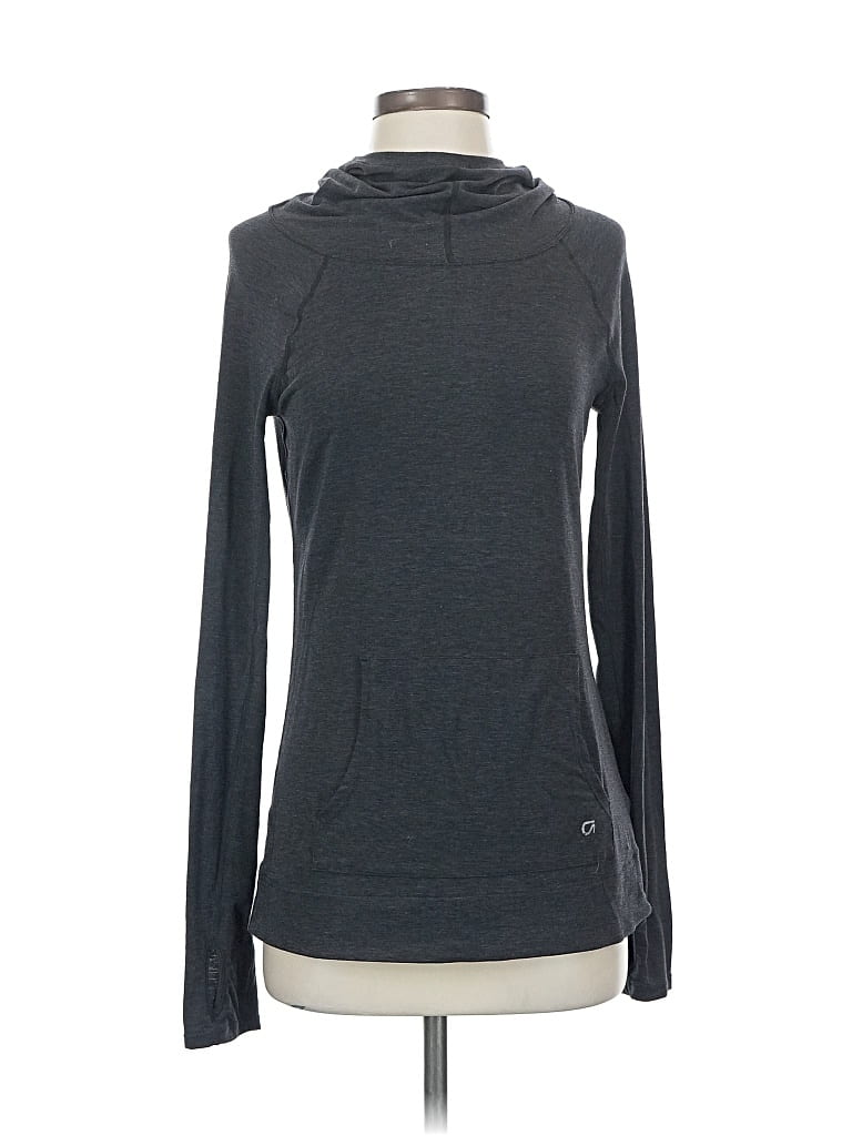 Pre-owned Gap Fit Long Sleeve Turtleneck In Gray