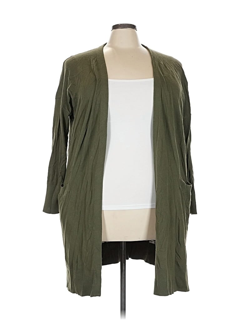 Click to view more detailed imagery on our partner's website Pre-owned Halogen Cardigan Sweater In Green