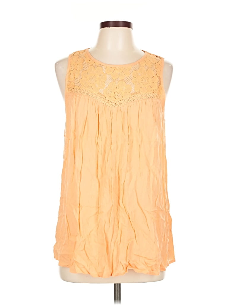 Pre-owned Lascana For Venus Sleeveless Blouse In Yellow