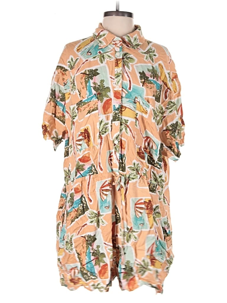 Pre-owned Label Of Love Romper In Orange