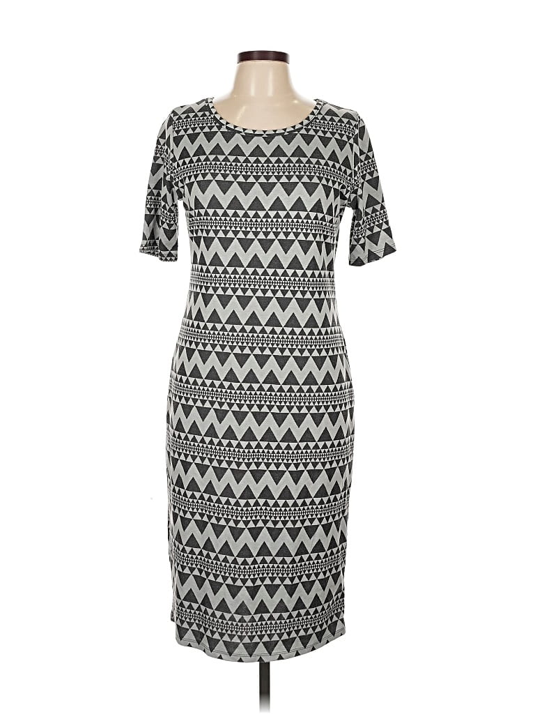 Pre-owned Lularoe Casual Dress In Gray