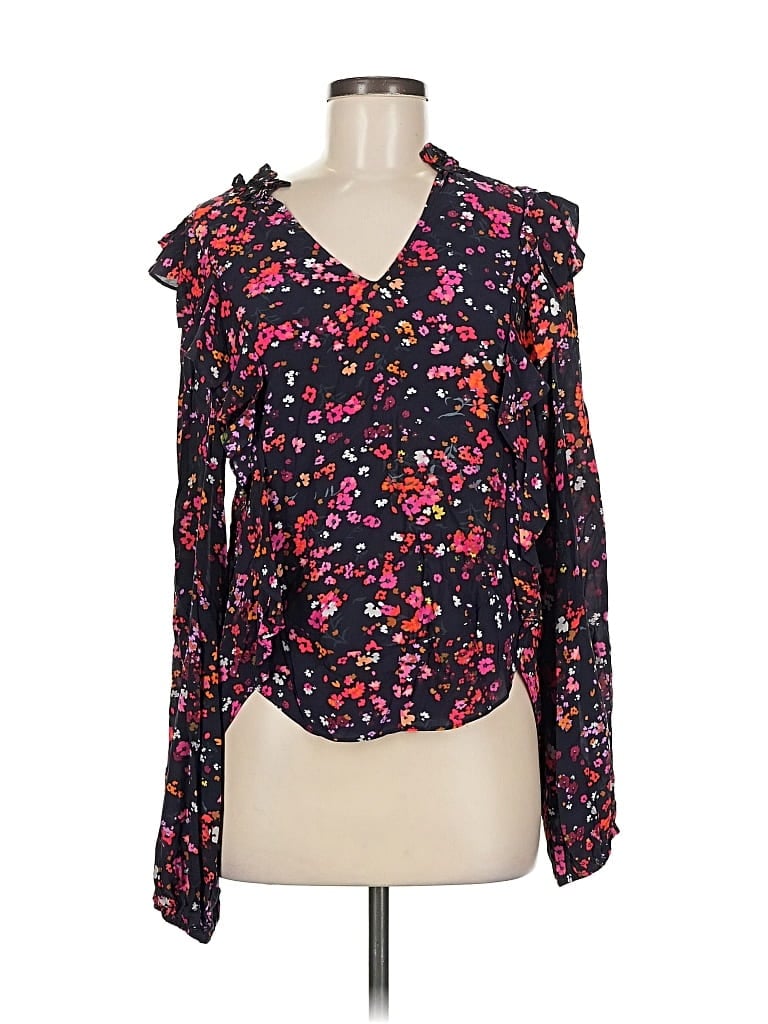 Pre-owned Caballero Long Sleeve Blouse In Blue