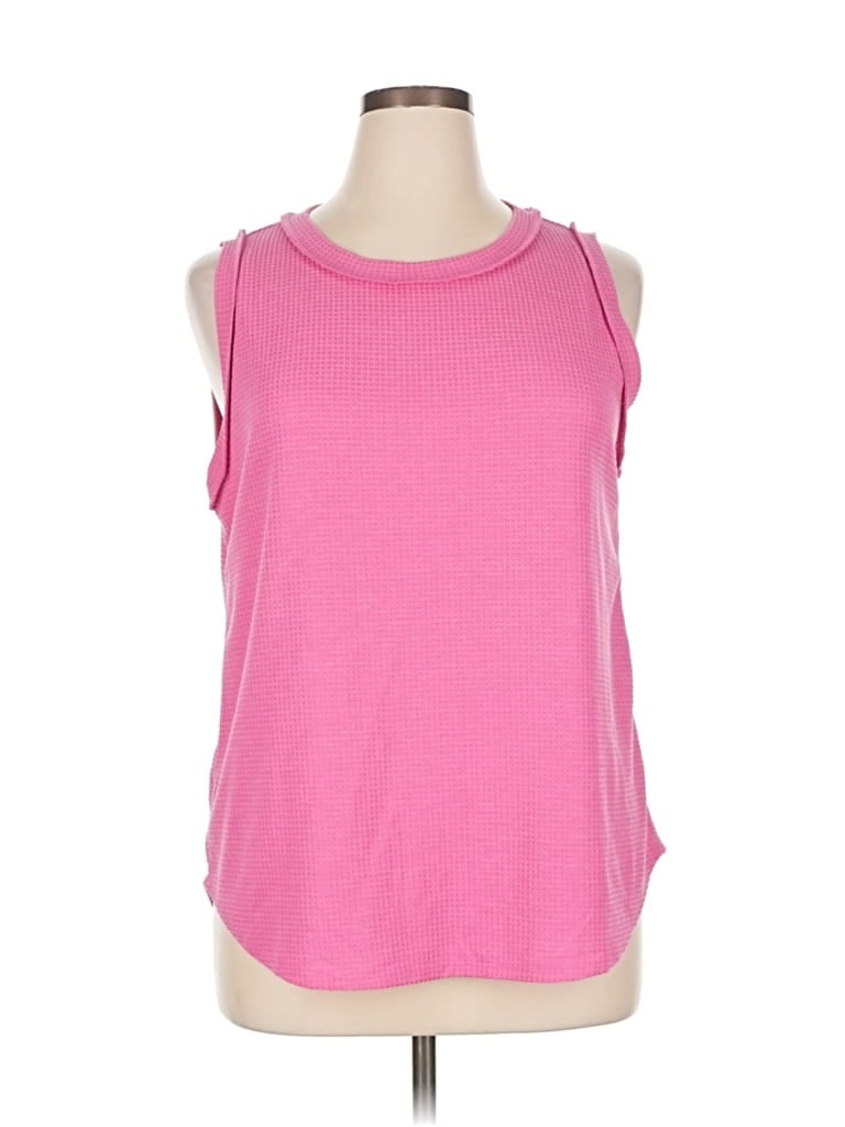 ANDREE BY UNIT Pre-owned Sleeveless Top Pink Halter Neckline Tops