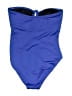 Ann Taylor LOFT Color Block Blue One Piece Swimsuit Size XS - photo 2