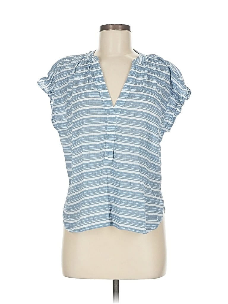 Click to view more detailed imagery on our partner's website Pre-owned Pilcro Short Sleeve Blouse In Blue