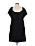 Charles Henry Solid Black Casual Dress Size M - photo 2