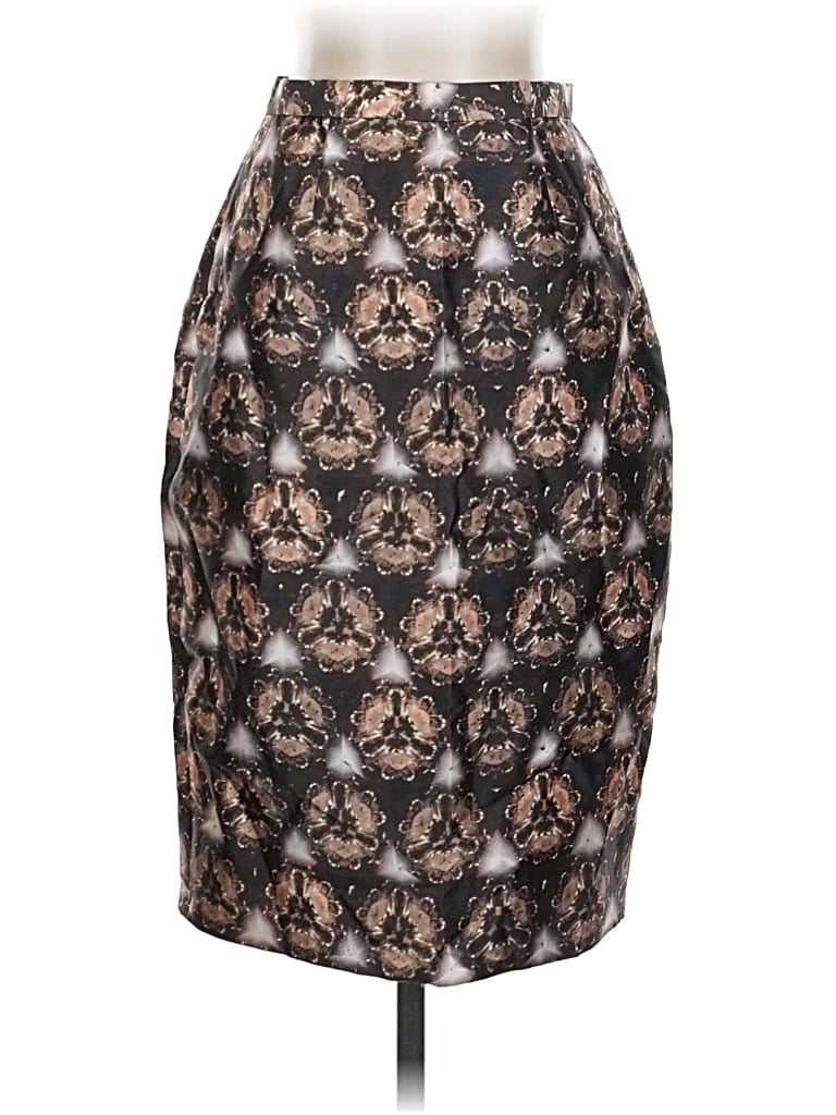 Pre-owned Prabal Gurung Silk Skirt In Brown