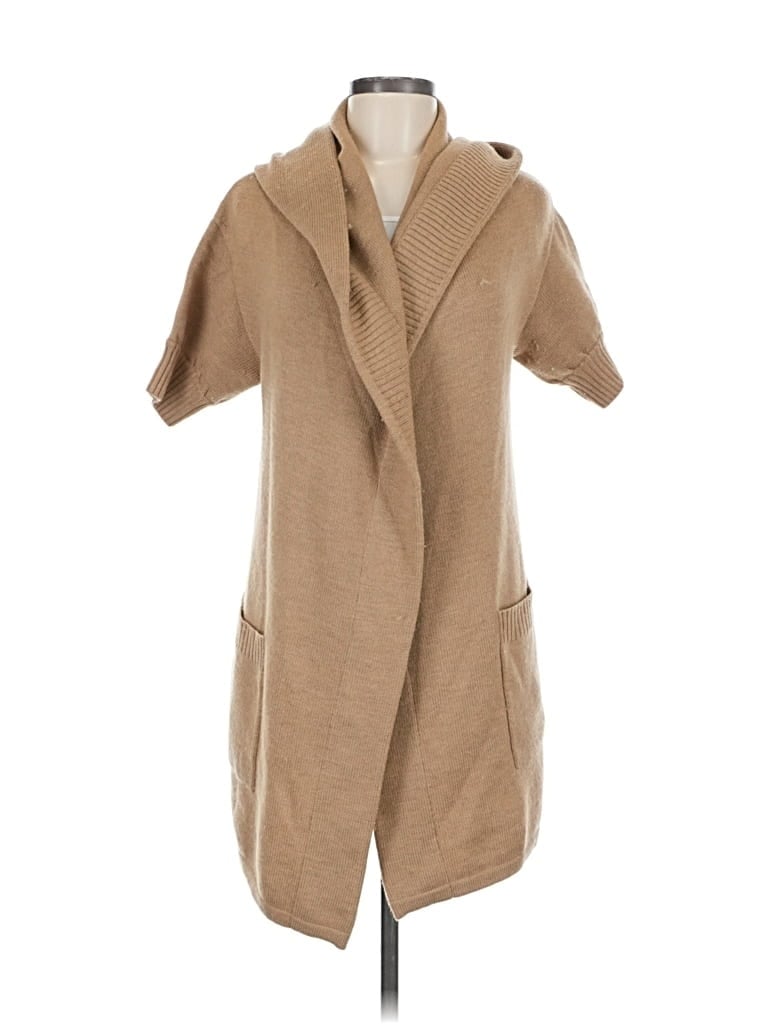 Pre-owned Doncaster Sport Wool Cardigan Sweater In Brown