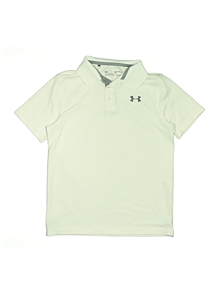 Pre-owned Under Armour Kids' Short Sleeve Polo Shirt In Green