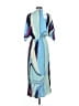 Lezat 100% Polyester Print Blue Cocktail Dress Size XS - photo 2