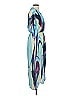 Lezat 100% Polyester Print Blue Cocktail Dress Size XS - photo 4
