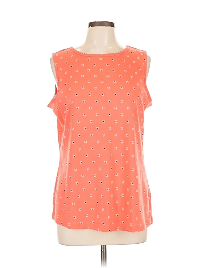 Pre-owned Croft & Barrow Sleeveless T-shirt In Orange