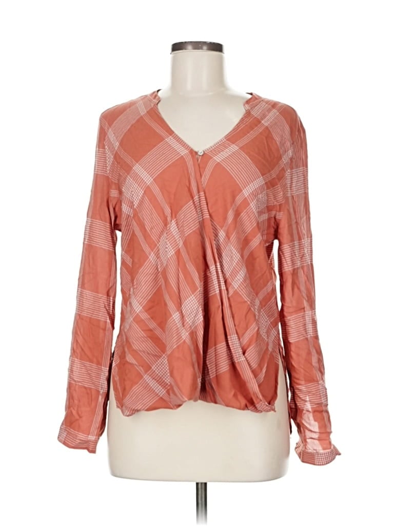 Pre-owned Love Tree Long Sleeve Blouse In Orange